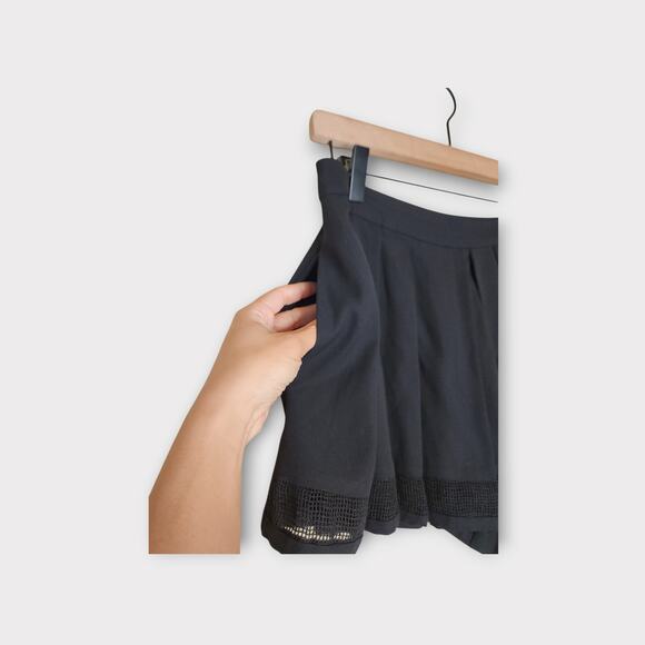 L'Agence Womens Black Pleated Shorts Skort S Pockets Dressy Capsule - Picture 7 of 9